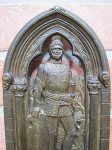 1931 TRAVELERS Convention PALM BEACH FLORIDA Ins Co Ad Bronze Bookend Doorstop