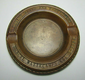 CHOICE MEATS AND PROVISIONS MARCEL WATTECAMPS Antique Ad Cigar Ashtray Tray