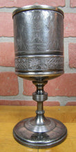 Load image into Gallery viewer, 1886 NRC NEWPORT RIFLE CLUB Award Trophy Silver Plate Goblet Mountain Scene
