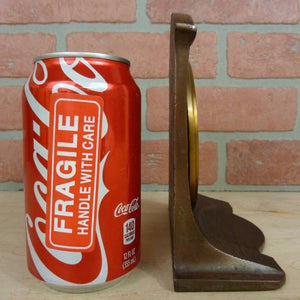 1930s NYU New York University Decorative Art Bookend Doorstop CS&C Co ci&brass