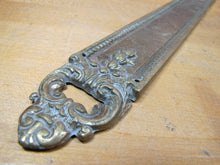 Load image into Gallery viewer, Old Brass DOOR PUSH Decorative Arts Detailed Architectural Hardware Element
