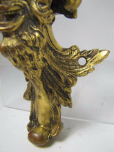 Load image into Gallery viewer, Antique 19c Bronze Devil Demon Decorative Art Ornate Architectural Hardware
