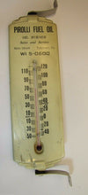 Load image into Gallery viewer, Old PIROLLI FUEL OIL Burner Sales &amp; Service Adv Thermometer Sign TULLYTOWN Pa
