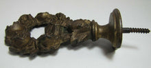 Load image into Gallery viewer, Antique Cast Brass Flower Roses Basket Urn Finial Architectural Hardware Element
