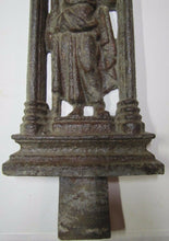 Load image into Gallery viewer, Antique CHURCH Marker Plaque Exquisite MAIDEN CROSS CHALICE Cast Iron Ornamental
