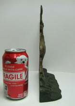 Load image into Gallery viewer, ELK STANDING ON ROCKS Antique Cast Iron Wildlife Doorstop Decorative Arts Statue
