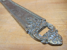 Load image into Gallery viewer, Old Brass DOOR PUSH Decorative Arts Detailed Architectural Hardware Element
