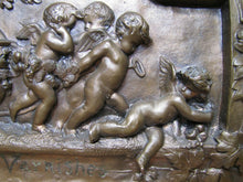 Load image into Gallery viewer, MURPHY VARNISHES 19c Victorian Advertising Plaque Sign Exquisite Cherubs Ornate
