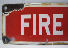 Load image into Gallery viewer, FIRE HOSE Original Old Porcelain Sign READY MADE Co NY Industrial Building Shop
