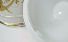 Load image into Gallery viewer, Antique 19c Porcelain APOTHECARY JAR w Lid A COLLIN PARIS EAGLE SNAKE Exquisite
