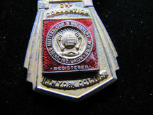 Load image into Gallery viewer, 1936 UNITED HATTERS CAP &amp; MILLINERY Union Convention NY Delegate Medallion
