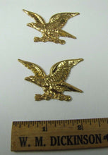 Load image into Gallery viewer, Old Brass EAGLES Decorative Ornamental Hardware Adornments Detailed Figural Pair
