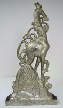 Load image into Gallery viewer, Antique Art Deco Cast Iron Giraffe Doorstop ornate double sided *rare htf Art ds
