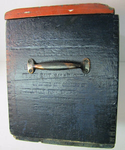 CONGRESS  D&L SLADE Co Made of GRAPE 2 dozen 1/4 lb cans Antique Wooden Box
