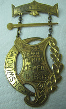 Load image into Gallery viewer, 1917 BATON SWINGING FIRST PRIZE Medallion DeWitt Clinton Ornate 1st Award
