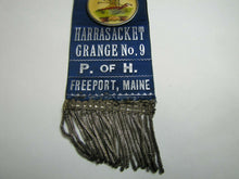Load image into Gallery viewer, POH PATRONS of HUSBANDRY HARRASACKET 9 FREEPORT MAINE Antique Ribbon Ornate
