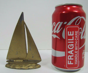 Old GRAND CANYON OF PA Pennsylvania Souvenir INDIAN SAILING SHIP Paperweight