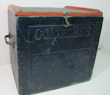 Load image into Gallery viewer, CONGRESS  D&amp;L SLADE Co Made of GRAPE 2 dozen 1/4 lb cans Antique Wooden Box
