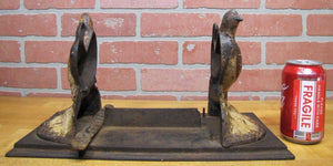 Antique QUAIL Birds Cast Iron Double Sided BOOT SCRAPER BB BUTT Maryland