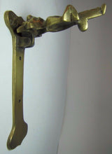 Load image into Gallery viewer, Old Brass Demon Devil Gargoyle Door Knocker small interior door Lincoln Imp
