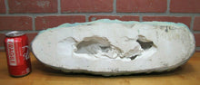 Load image into Gallery viewer, Old Chalkware Native American Indians Canoe Clock Decorative Arts Statue Large
