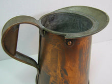 Load image into Gallery viewer, Old Copper Pitcher nicely detailed small kitchenware barware utilitarian tool
