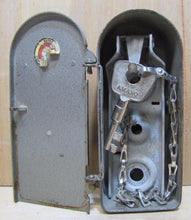 Load image into Gallery viewer, Old Detex Watchmans Station Box w Key Industrial Plant Security Tool Steampunk
