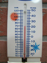 Load image into Gallery viewer, BEN OAKS TRUE VALUE Hardware Stores Advertising Thermometer Sign Sun Snowflake

