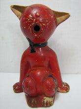 Load image into Gallery viewer, Vtg Mid Century Cat Incense Burner detailed kitty big belly mouth Retro Japan
