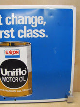 Load image into Gallery viewer, EXXON UNIFLO MOTOR OIL Double Sided Advertising Sign Gas Station Pump Rack
