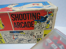 Load image into Gallery viewer, 1966 MARX BATMAN SHOOTING ARCADE Spinning Targets Original Box Tin Litho Graphic
