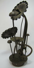 Load image into Gallery viewer, 1970s Flowers Floral Plant Metal Decorative Art Sculpture Brass Copper RW Mutz
