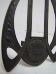 HELMS INSURANCE READING Pa Antique Advertising Frame Cast Iron 1900s toc