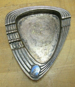 HOLLAND AMERICA LINE Art Deco Silver Plate Ashtray Cruise Ship Advertising RHTF
