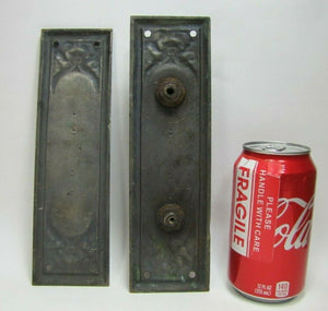 Antique Bronze Door PUSH & PULL Plates Exquisite Architectural Hardware Elements
