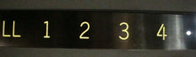 Load image into Gallery viewer, ELEVATOR LL - 1 - 2 - 3 - 4 Floor Indicator Sign Plaque Architectural Hardware
