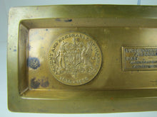 Load image into Gallery viewer, 1930s ANCIENT &amp; HONORABLE ARTILLERY Co 1638-1938 300 yr Advertising Brass Tray
