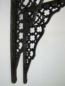 Old Cast Iron Architectural Pair Brackets Decorative Arts Hardware Elements