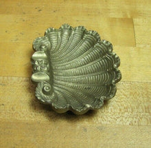 Load image into Gallery viewer, Old Brass CLAMSHELL Ashtray Ornate Fine Detailing Solid Footed Decorative Arts

