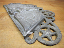Load image into Gallery viewer, Old EAGLE with STARS Decorative Art US Post Office Metal Architectural Hardware
