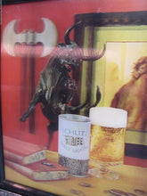 Load image into Gallery viewer, 1960s SCHLITZ MALT LIQUOR Lenticular Hologram Adv Sign Bar Pub Liquor Store
