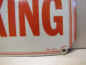 NO PARKING Old Tin Metal Bevel Deco Design Sign Gas Station Diner Shop Business