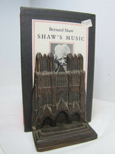 Load image into Gallery viewer, Antique Cast Iron Cathedral Bookends bronze wash exquisite ornate detailing old
