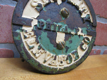 Load image into Gallery viewer, SECURITY ELEVATOR PHILA PA Old Cast Iron Plaque Sign Architectural Hardware Ad
