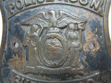 Load image into Gallery viewer, Old Bronze POLICE ASSN SUFFOLK Co NY Plaque Sign retired ornate high relief bdge

