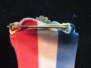 1883 1912 CAFE MARTIN NEW YORK Souvenir Medallion Flag Ribbon Dieges Clust NY