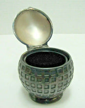 Load image into Gallery viewer, JB JENNING BROS Golf Ball Figural Antique Inkwell Green Glass Insert Pat Appld
