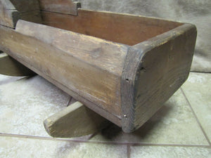Antique Doll CRADLE old rocking CRIB bed handmade wooden toy doll furniture