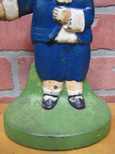 Load image into Gallery viewer, PILGRIM BOY Antique Doorstop Cast Iron Figural Decorative Art Statue Doorstopper
