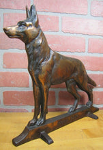 Load image into Gallery viewer, WORLD RADIO GERMAN SHEPHERD Old DAVISON DOORSTOP Cast Iron Record Store Ad Sign

